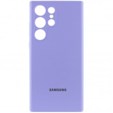 Чохол Silicone Cover Lakshmi Full Camera (AAA) with Logo для Samsung Galaxy S25 Ultra Бузковий / Dasheen