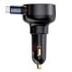 АЗП Baseus Enjoyment Pro 60W (1USB-C) + висувний кабель Type-C (C00057802111-01) Cluster Black