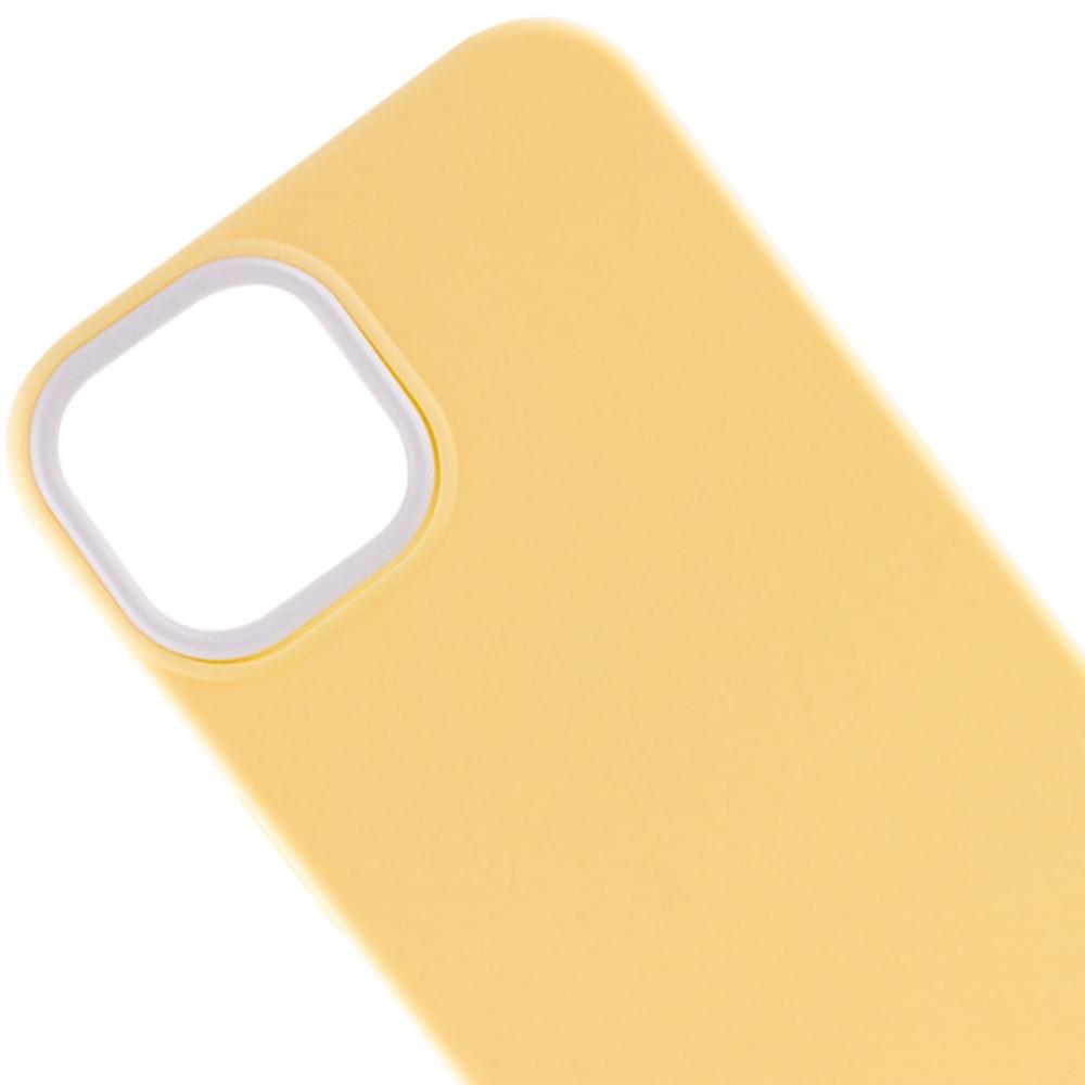 Чохол TPU+PC Bichromatic для Apple iPhone 12 Pro Max (6.7") Creamy-yellow / White