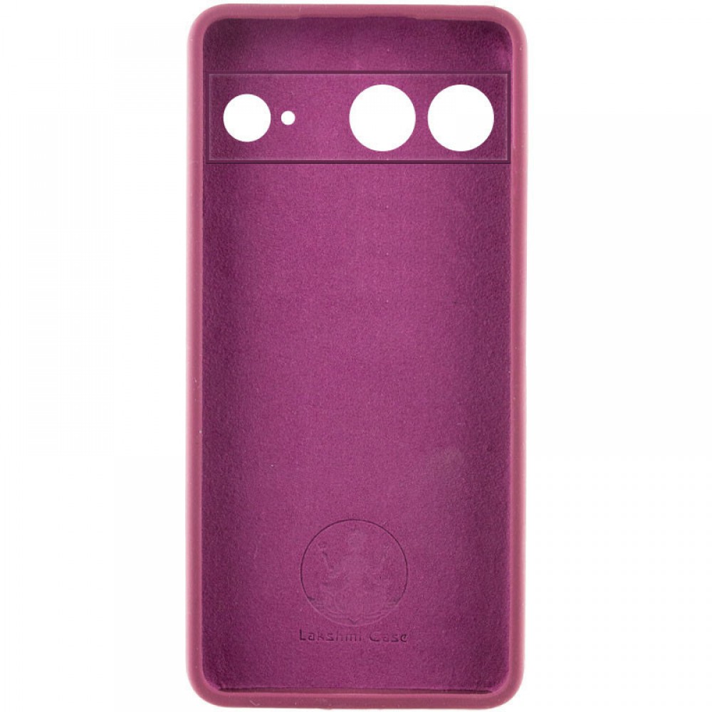 Чохол Silicone Cover Lakshmi Full Camera (AAA) with Logo для Google Pixel 7 Бордовий / Plum