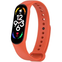 Силіконовий ремінець для Xiaomi Mi Band 7/6/5 Помаранчевий / Orange