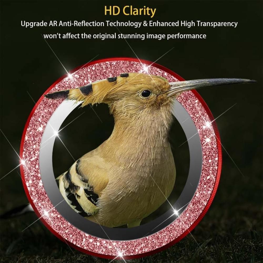 Защитное стекло Metal Sparkles на камеру (в упак.) для Apple iPhone 15 (6.1") / 15 Plus (6.7")