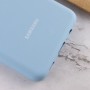 Чохол Silicone Cover Full Protective (AA) для Samsung Galaxy A02 Блакитний / Lilac Blue