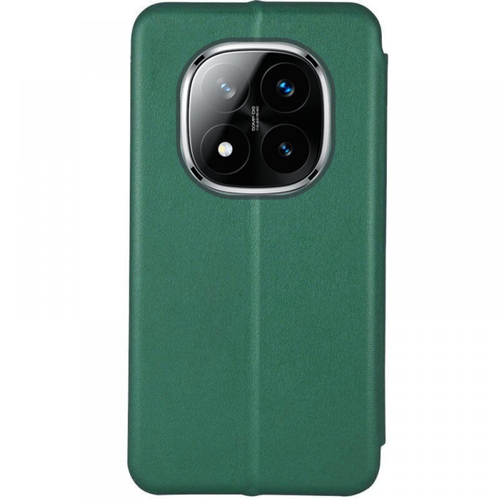 Шкіряний чохол-книжка Classy для Xiaomi Redmi Note 14 Pro 5G / 14 Pro+ 5G Зелений