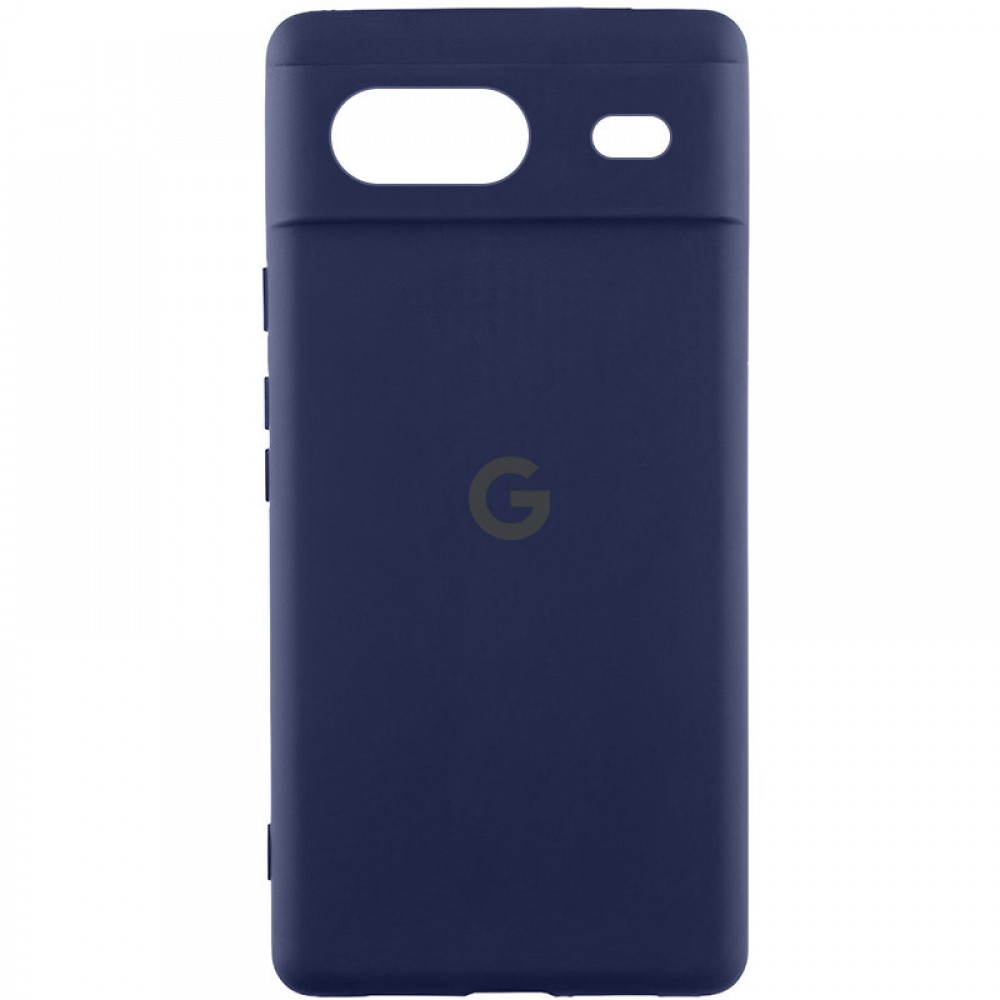 Чохол Silicone Cover Lakshmi Full Camera (AAA) with Logo для Google Pixel 8a Темно-синій / Midnight blue Чохол Silicone Cover Lakshmi Full Camera (AAA) with Logo для Google Pixel 8a Темно-синій / Midnight blue