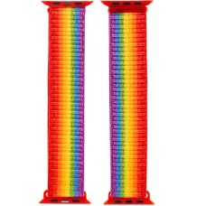Ремінець Nylon для Apple Watch 38/40/41/42mm(ser.10) Різнокольоровий / Rainbow