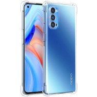 TPU чохол GETMAN Ease logo посилені кути Full Camera для Oppo Reno 4 Pro 5G Безбарвний (прозорий)