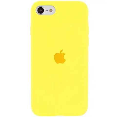 Чохол Silicone Case Full Protective (AA) для Apple iPhone SE (2020) / 7 / 8 (4.7") Жовтий / Yellow