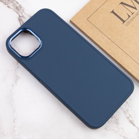 TPU чохол Bonbon Metal Style для Apple iPhone 13 (6.1") Синій / Cosmos blue