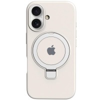 Чохол Silicone Case Full Protective with Ring для Apple iPhone 16 Plus (6.7") White
