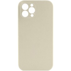 Чохол Silicone Case Full Camera Protective (AA) NO LOGO для Apple iPhone 15 (6.1") Бежевий / Antique White