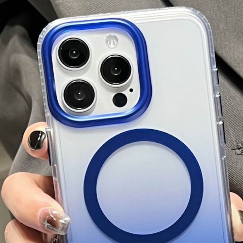 Чохол TPU+PC Shadow with MagSafe для Apple iPhone 14 Pro (6.1") Blue