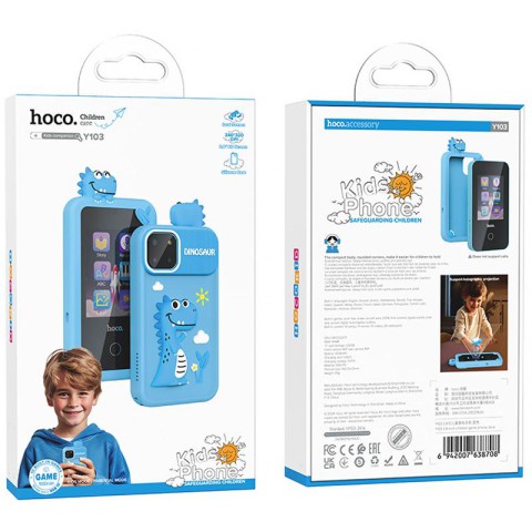 Дитячий ігровий телефон Hoco Y103 2.8-inch Blue