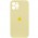 Чохол Silicone Case Full Camera Protective (AA) для Apple iPhone 12 Pro Max (6.7") Жовтий / Mellow Yellow