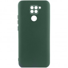 Чохол Silicone Cover Lakshmi Full Camera (AA) для Xiaomi Redmi Note 9 / Redmi 10X Зелений / Dark green