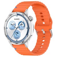 Силіконовий ремінець Wavy для Smart Watch 22mm Orange