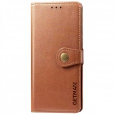 Шкіряний чохол книжка GETMAN Gallant (PU) для TECNO Spark 7 Коричневий