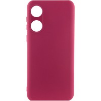 Чохол Silicone Cover Lakshmi Full Camera (A) для Oppo A58 4G Бордовий / Marsala