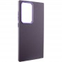 Шкіряний чохол Bonbon Leather Metal Style для Samsung Galaxy S23 Ultra Фіолетовий / Dark Purple