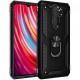 Ударостійкий чохол Serge Ring for Magnet для Xiaomi Redmi Note 8 Pro Чорний