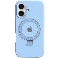 Чохол Silicone Case Full Protective with Ring для Apple iPhone 16 (6.1") Blue