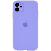 Чохол Silicone Case Full Camera Protective (AA) для Apple iPhone 12 (6.1") Бузковий / Dasheen