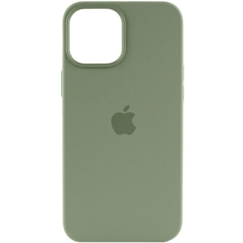 Чохол Silicone case (AAA) with Magsafe and Animation для Apple iPhone 15 Pro (6.1") Зелений / Cypress