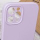 Чохол Silicone Case Full Camera Protective (AA) NO LOGO для Apple iPhone 12 Pro (6.1") Бузковий / Lilac