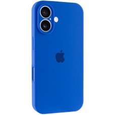 Чохол Silicone Case Full Camera Protective (AA) для Apple iPhone 16 Plus (6.7") Синій / Capri Blue