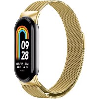 Ремінець Milanese Loop New Design для Xiaomi Mi Band 8/9/10 Gold