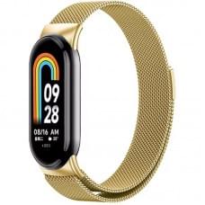 Ремінець Milanese Loop New Design для Xiaomi Mi Band 8/9/10 Gold