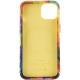 Шкіряний чохол Colour Splash with MagSafe для Apple iPhone 12 Pro Max (6.7") Orange / Red