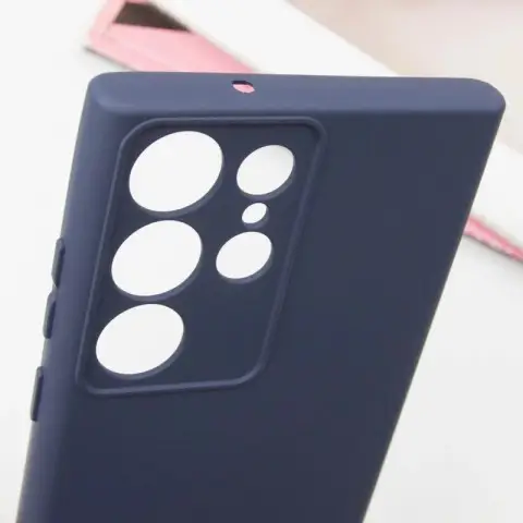 Чохол Silicone Cover Lakshmi Full Camera (AA) with logo для Samsung Galaxy S25 Ultra Синій / Midnight blue