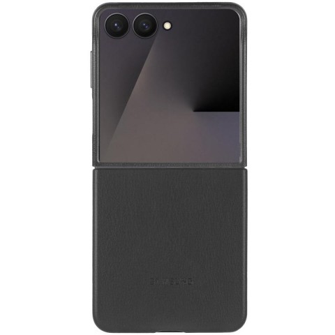 Шкіряний чохол Leather Case (AAA) для Samsung Galaxy Z Flip6 Black