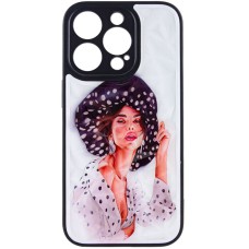 TPU+PC чохол Prisma Ladies для Apple iPhone 14 Pro (6.1") Girl in a hat