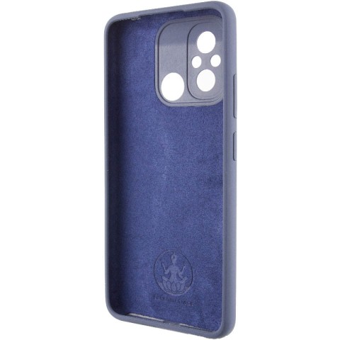 Чохол Silicone Cover Lakshmi Full Camera (AAA) для Xiaomi Redmi 12C Темно-синій / Midnight blue