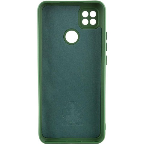 Чохол Silicone Cover Ummi Lakshmi Full Camera (AA) для Xiaomi Redmi 10A / 9C Зелений / Dark green