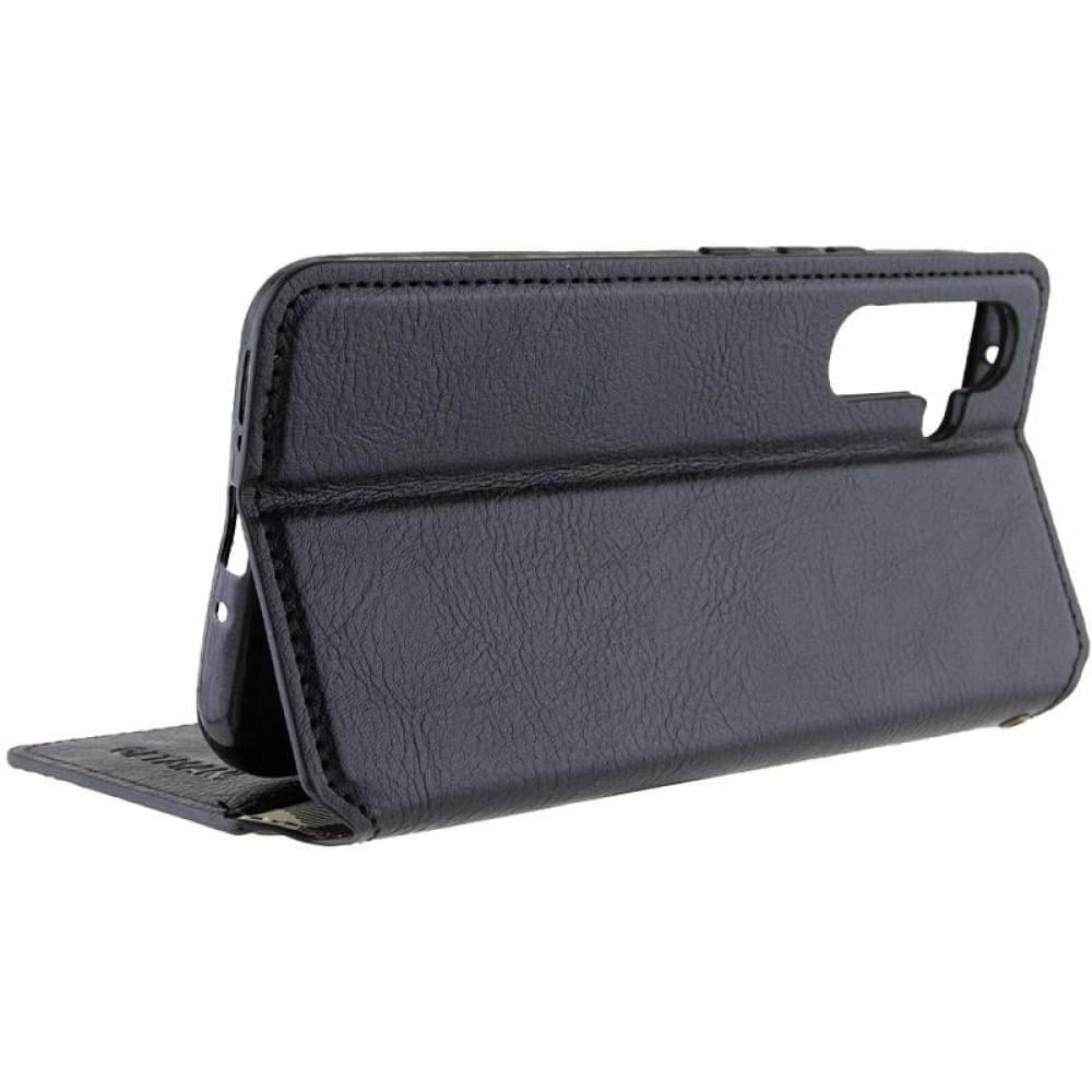 Шкіряний чохол-книжка GETMAN Cubic (PU) для Samsung Galaxy A57 5G Чорний