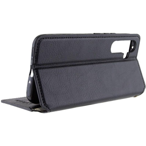 Шкіряний чохол-книжка GETMAN Cubic (PU) для Samsung Galaxy A57 5G Чорний