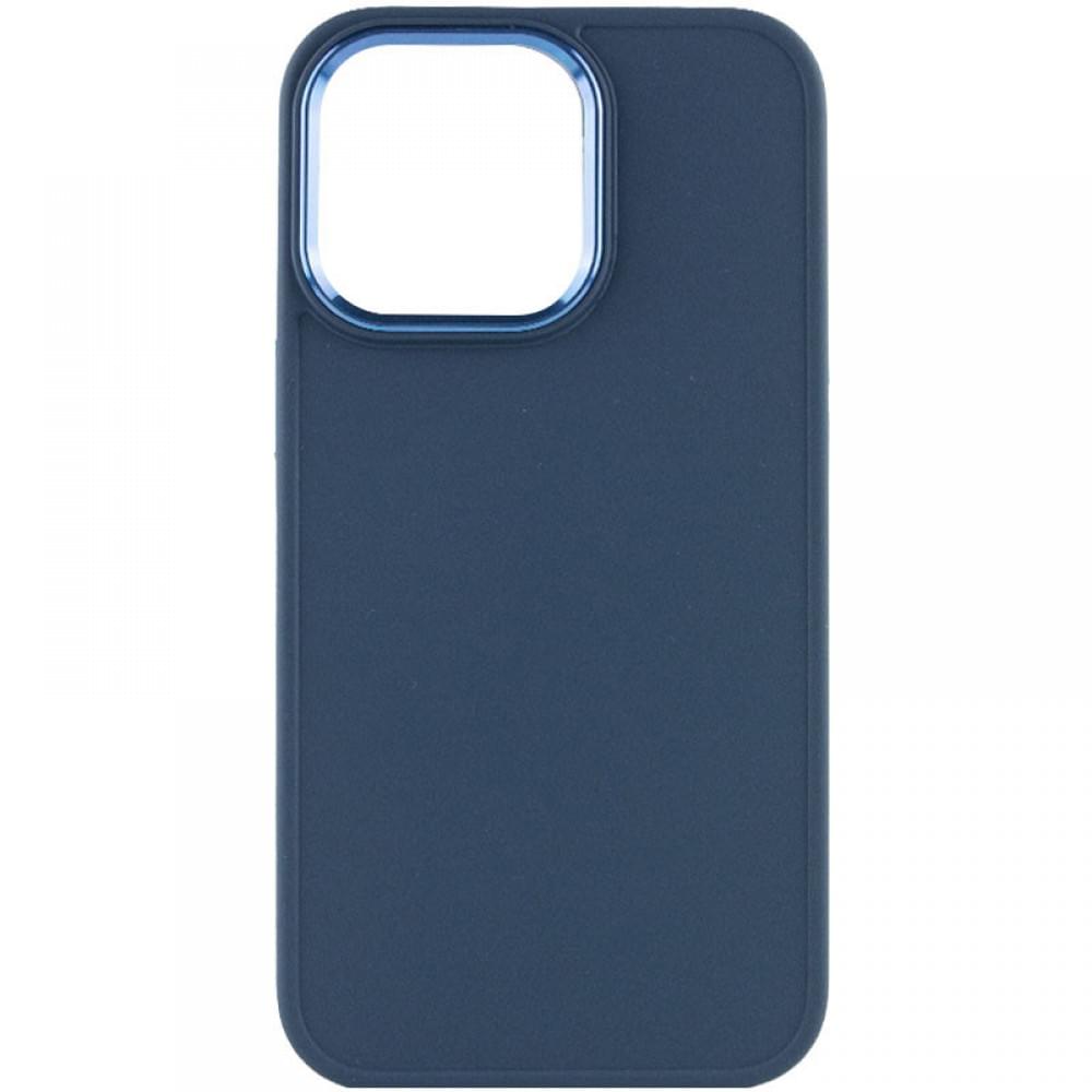 TPU чохол Bonbon Metal Style для Apple iPhone 13 Pro (6.1") Синій / Denim Blue