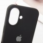 Чохол Silicone Case Full Protective (AA) для Apple iPhone 16 (6.1") Чорний / Black