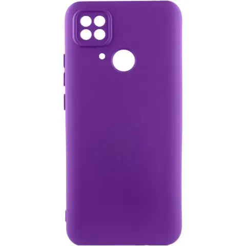 Чохол TPU GETMAN Liquid Silk Full Camera для Xiaomi Redmi 10C Фіолетовий / Purple