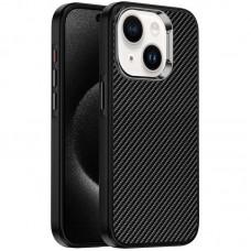 Чохол TPU+PC Carbon with MagSafe для Apple iPhone 14 (6.1") Black