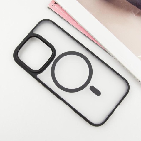 TPU+PC чохол Blueo Skin Friendly Frosted with MagSafe для Apple iPhone 16 Pro Max (6.9") Чорний