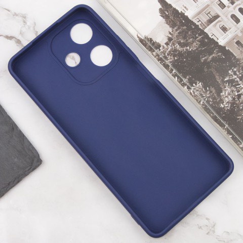 Силіконовий чохол Candy Full Camera для Infinix Hot 30i Синій / Dark Blue