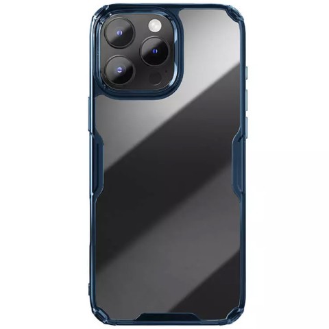 TPU чохол Nillkin Nature Pro Series для Apple iPhone 16 Pro Max (6.9") Синій (прозорий)