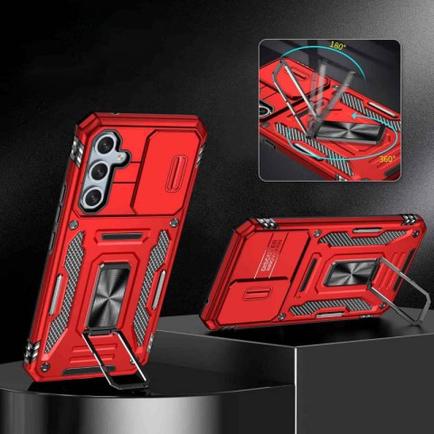 Ударостійкий чохол Camshield Army Ring для Samsung Galaxy A35 / A55 Червоний / Red