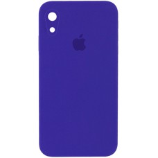 Чохол Silicone Case Square Full Camera Protective (AA) для Apple iPhone XR (6.1") Фіолетовий / Ultra Violet