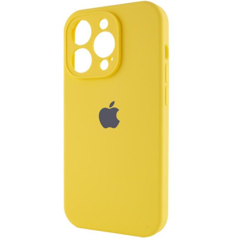 Чохол Silicone Case Full Camera Protective (AA) для Apple iPhone 15 Pro (6.1") Жовтий / Yellow