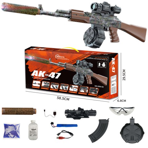 Автомат на гідрогелевих кульках (орбізах) AK-47 Camouflage